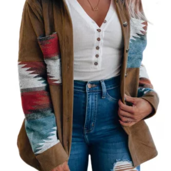 New Aztec corduroy jacket - Picture 5 of 14